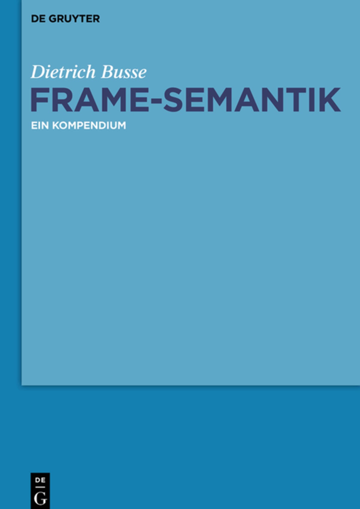 Cover image for Frame-Semantik ISBN 9783110269406