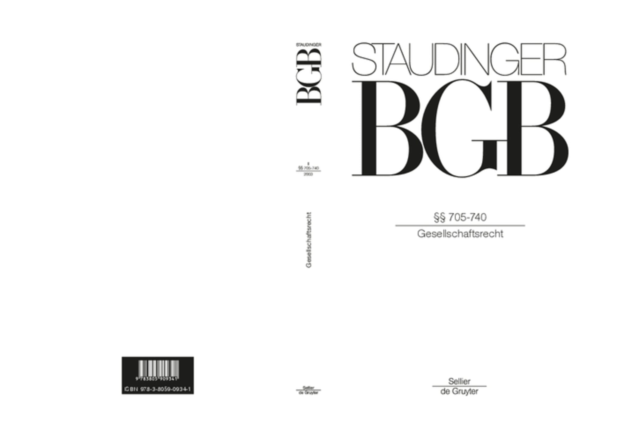 Cover image for §§ 705-740 ISBN 9783805909341