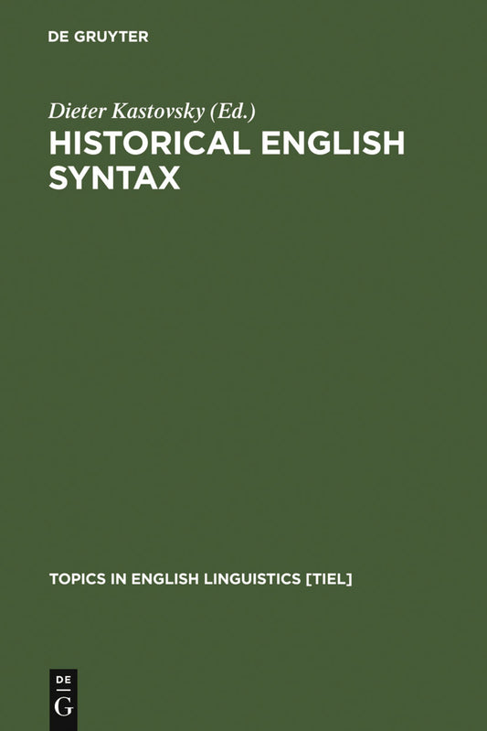Historical English Syntax