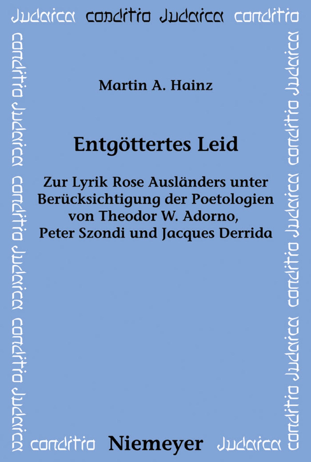 Entgöttertes Leid