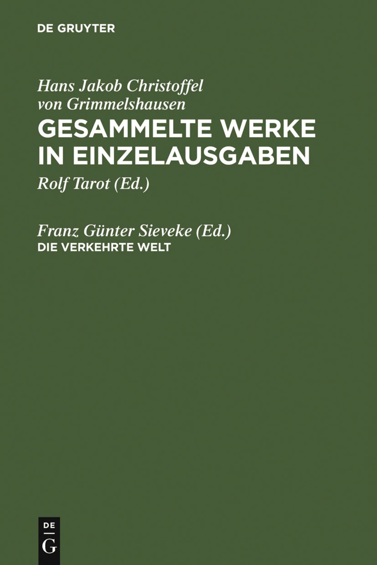 Cover image for Die verkehrte Welt ISBN 9783484101951
