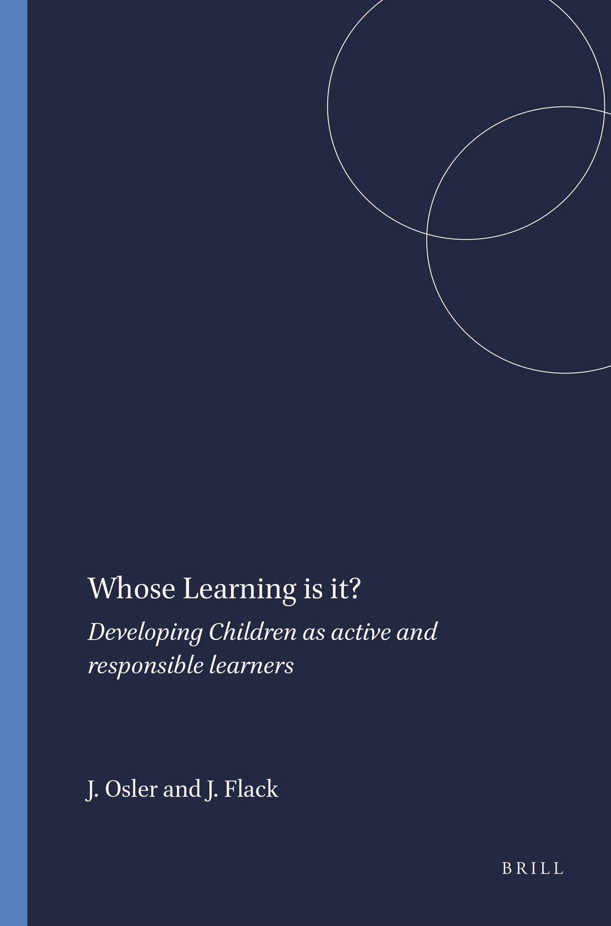 Cover image for Whose Learning is it? ISBN 9789087904579