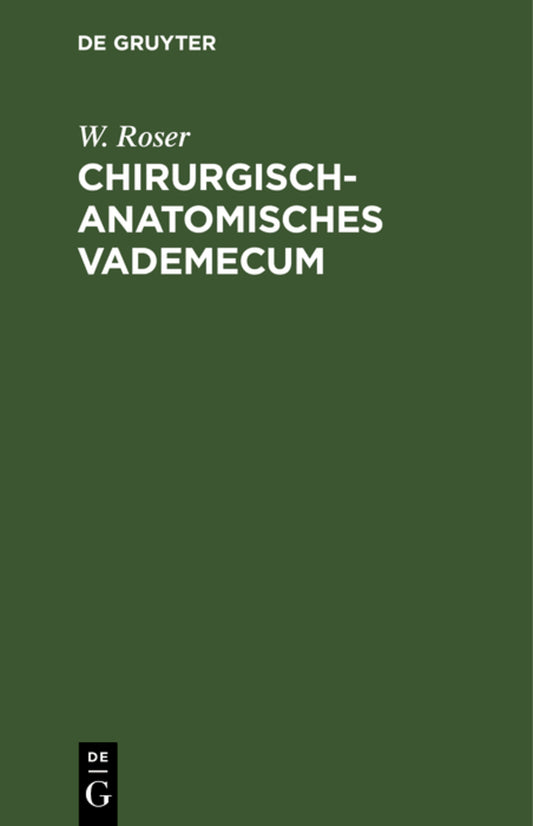 Chirurgisch-Anatomisches Vademecum