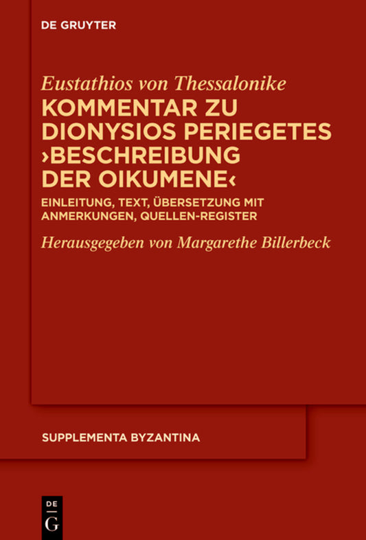 Kommentar zu Dionysios Periegetes ›Beschreibung der Oikumene‹