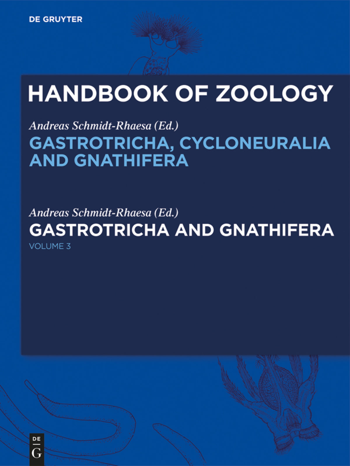 Cover image for Gastrotricha and Gnathifera ISBN 9783110273816