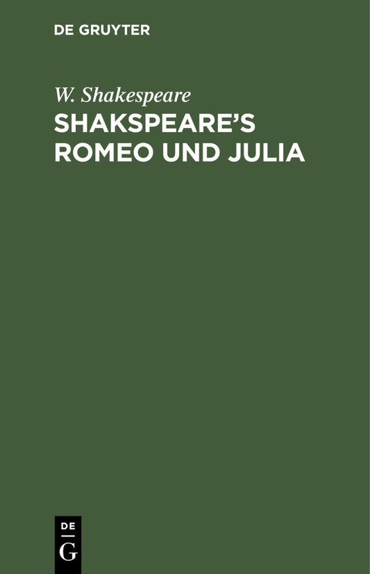 Shakspeare’s Romeo und Julia
