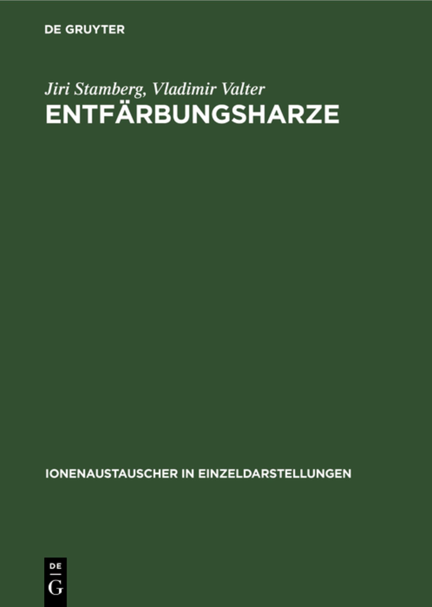Entfärbungsharze