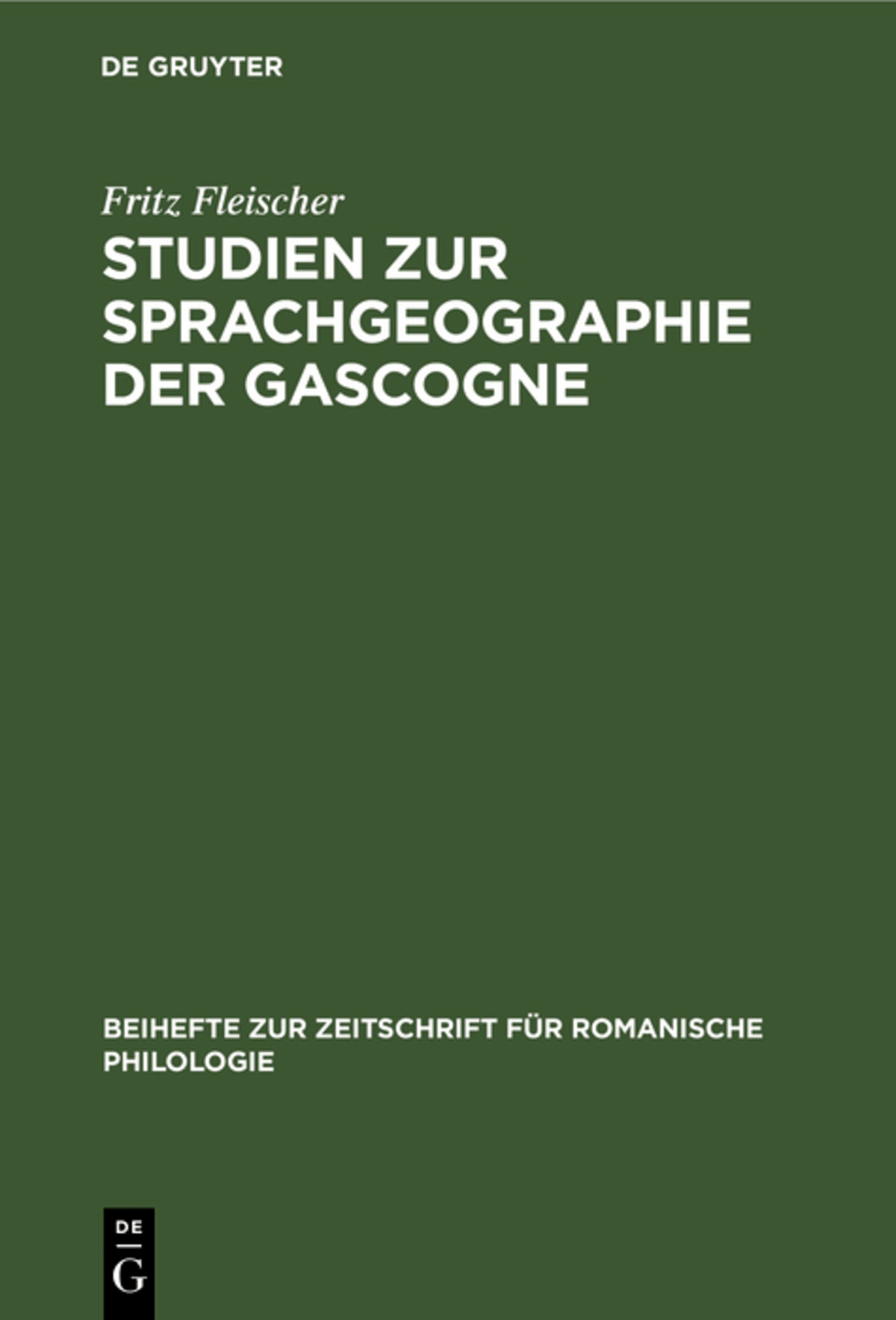 Cover image for Studien zur Sprachgeographie der Gascogne ISBN 9783112324479