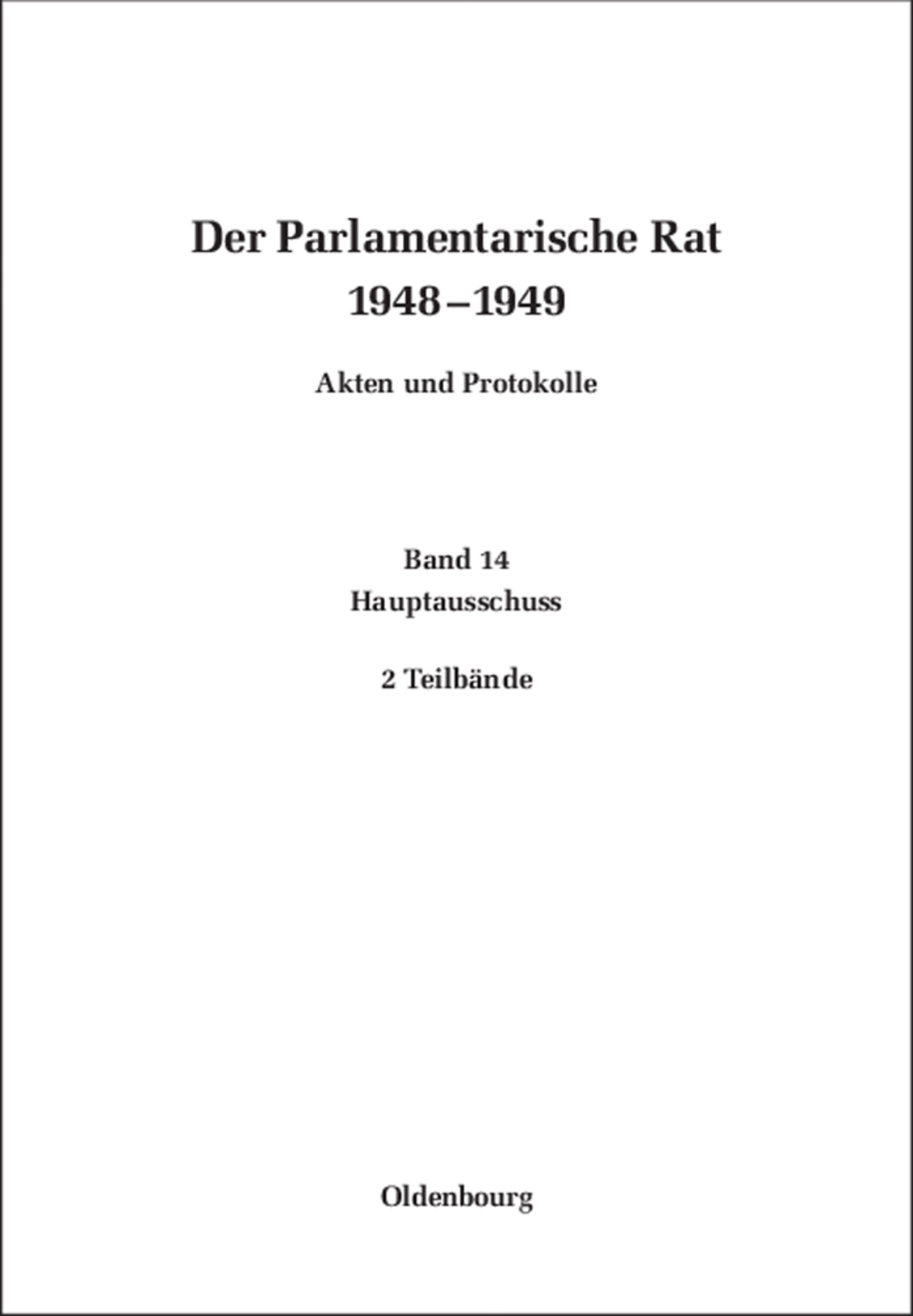 Hauptausschuß