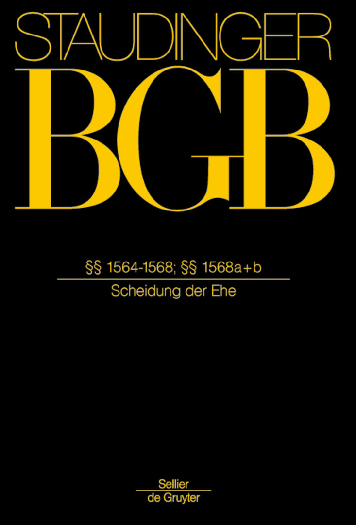 Cover image for §§ 1564-1568; §§ 1568 a+b ISBN 9783805912365