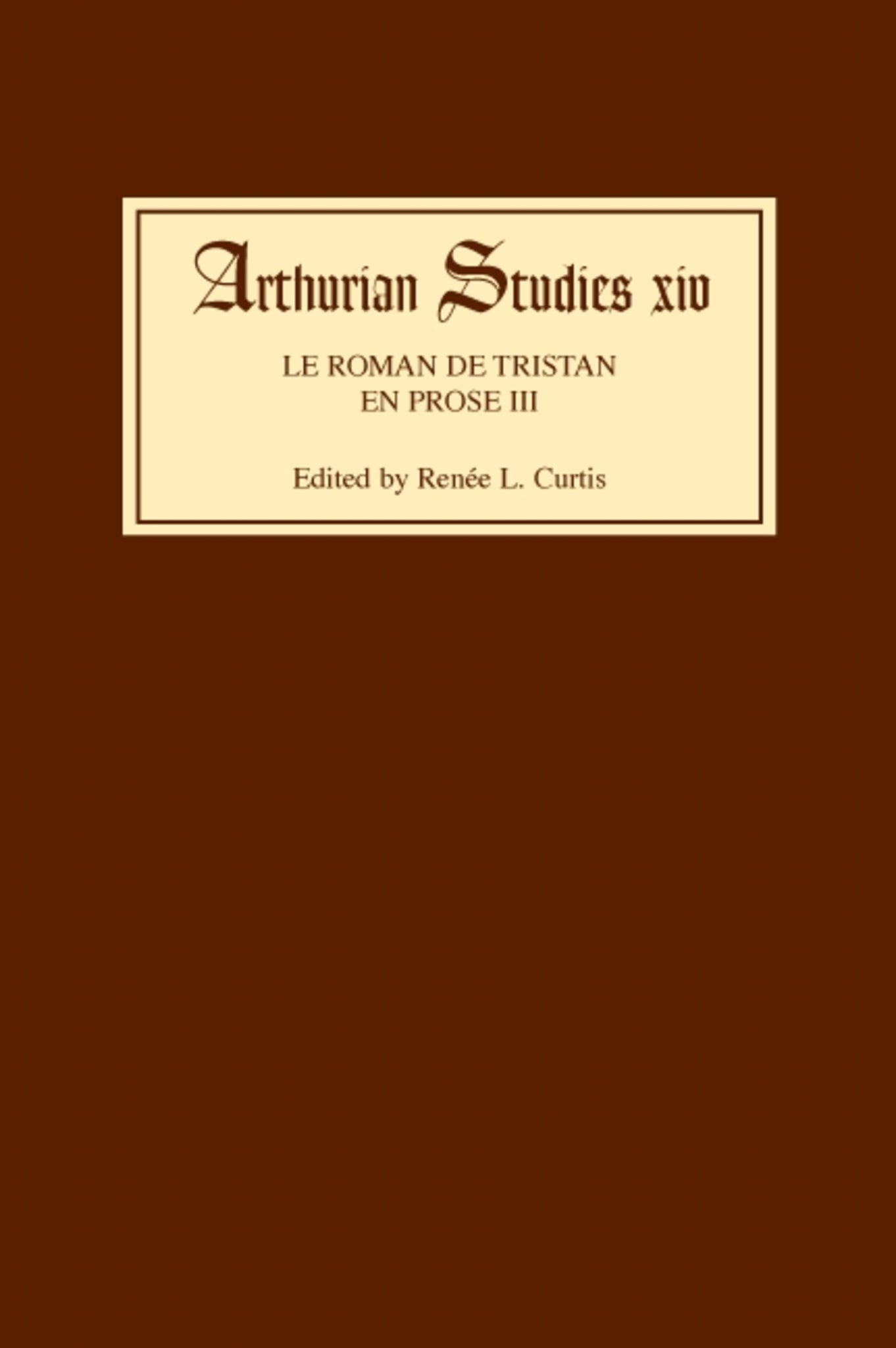 Cover image for Le Roman de Tristan en prose III ISBN 9780859911832