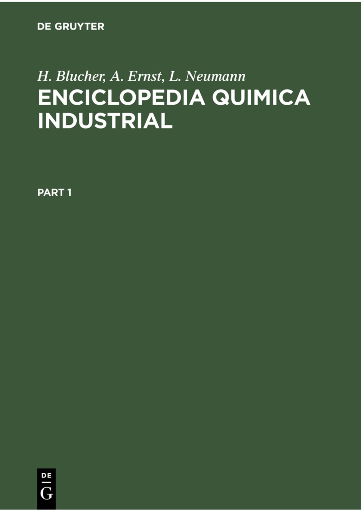 Cover image for Enciclopedia Quimica Industrial ISBN 9783112302132