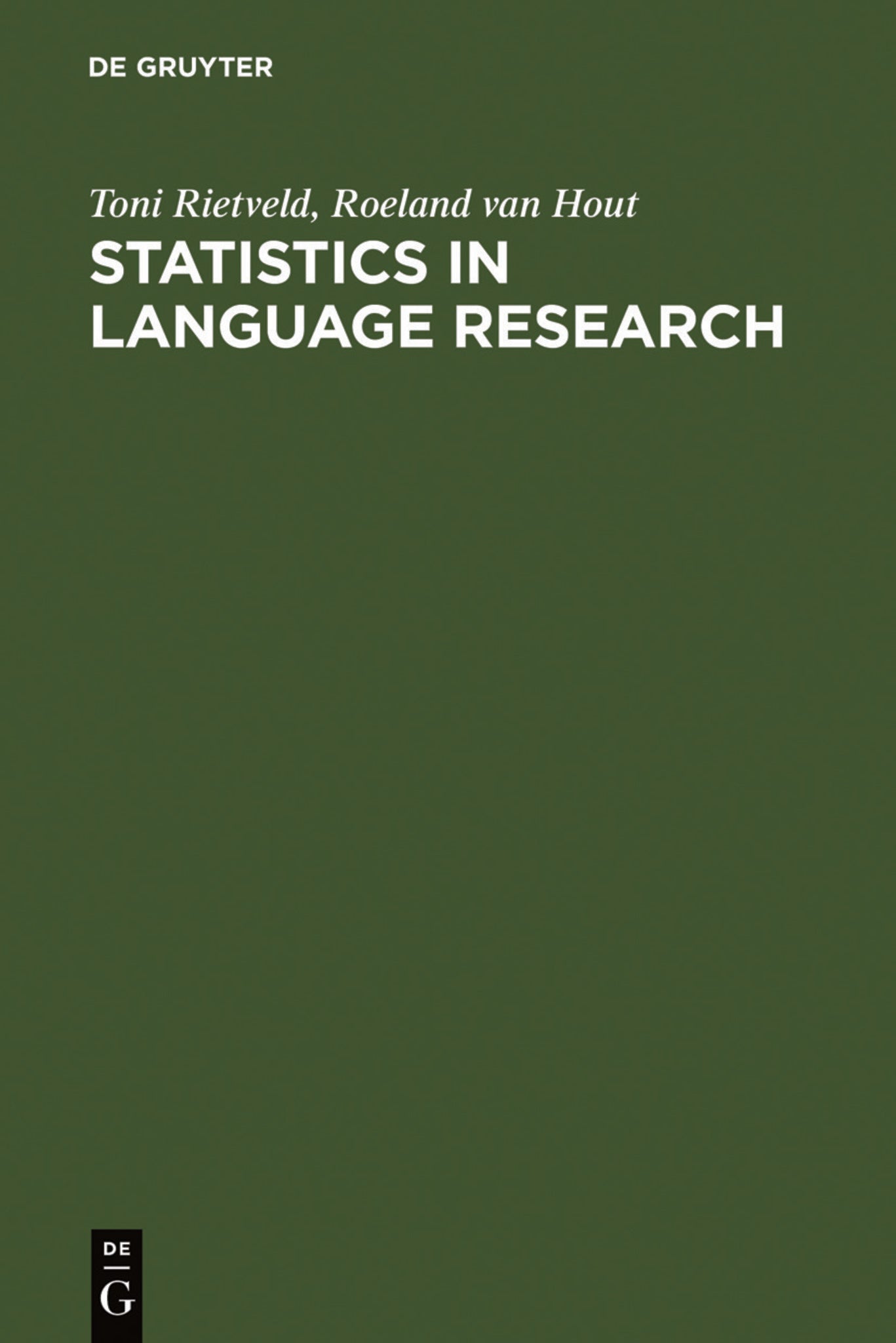 Statistics in Language Research