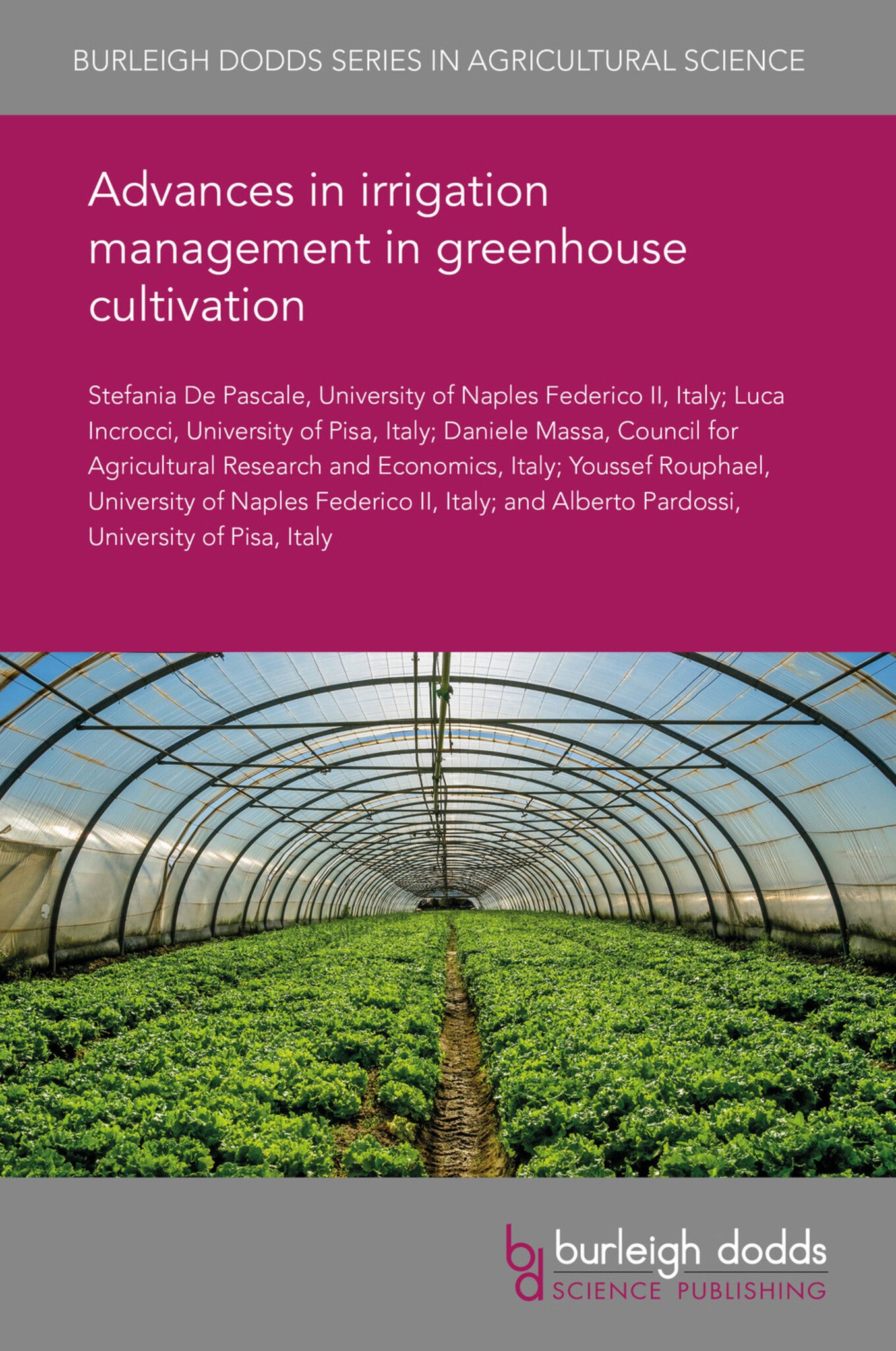 Cover image for Advances in irrigation management in greenhouse cultivation ISBN 9781838799274