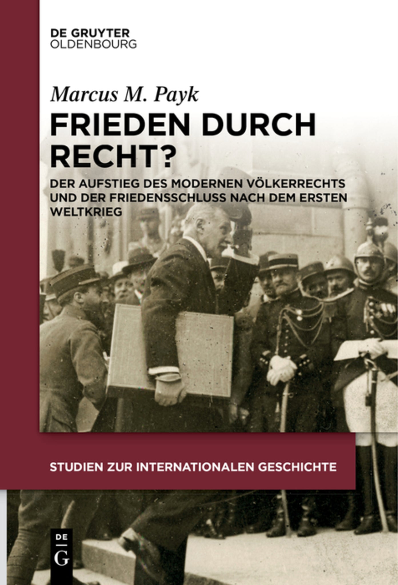 Cover image for Frieden durch Recht? ISBN 9783110682748