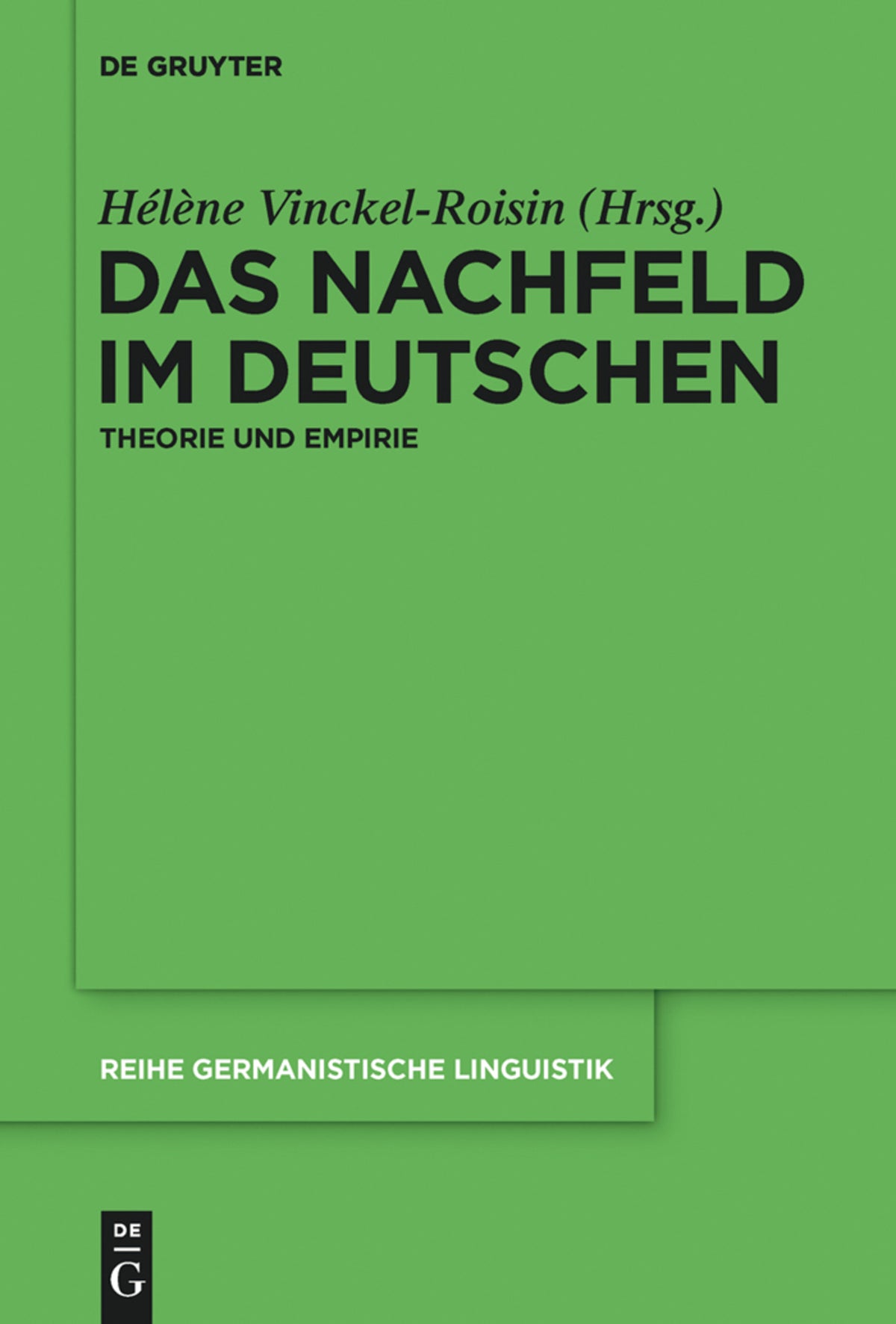 Cover image for Das Nachfeld im Deutschen ISBN 9783110425345