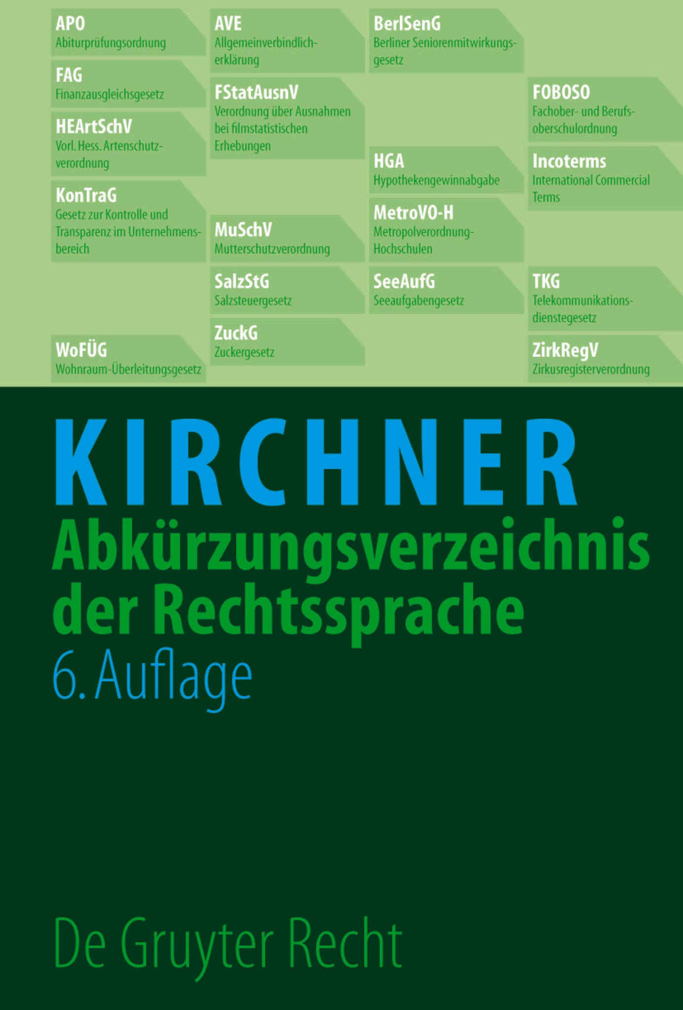 Abkürzungsverzeichnis der Rechtssprache