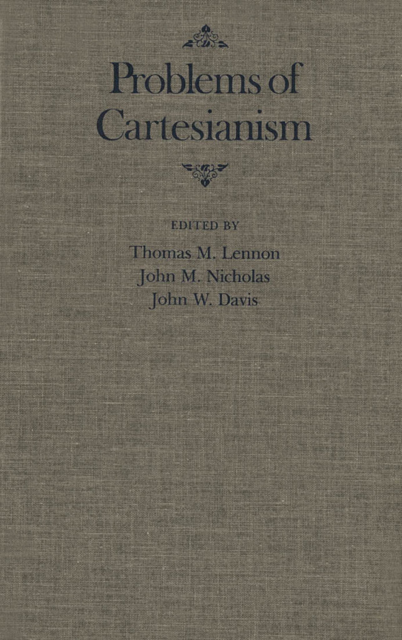 Cover image for Problems of Cartesianism ISBN 9780773563964