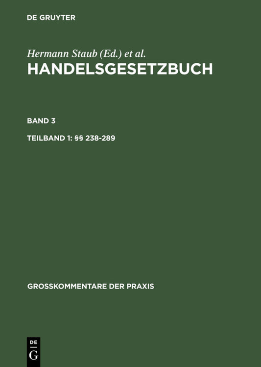 Tlbd 1: §§ 238-289. Tlbd 2: §§ 290-342a