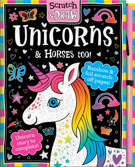 Scratch and Draw Unicorns & Horses too!