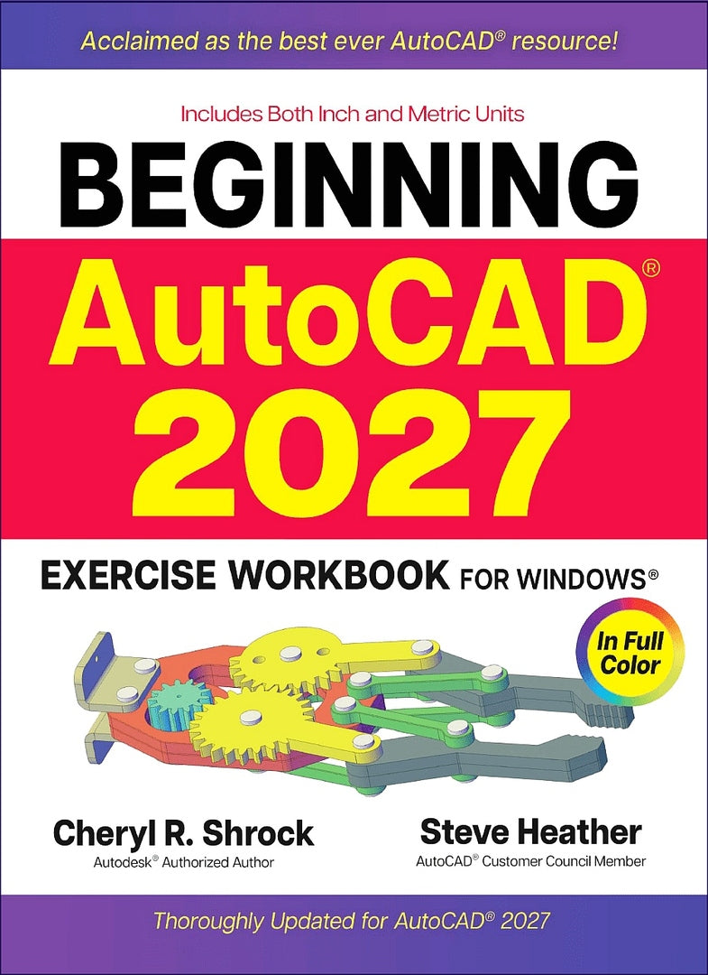 Cover image for Beginning AutoCAD® 2027 Exercise Workbook ISBN 9780831137038