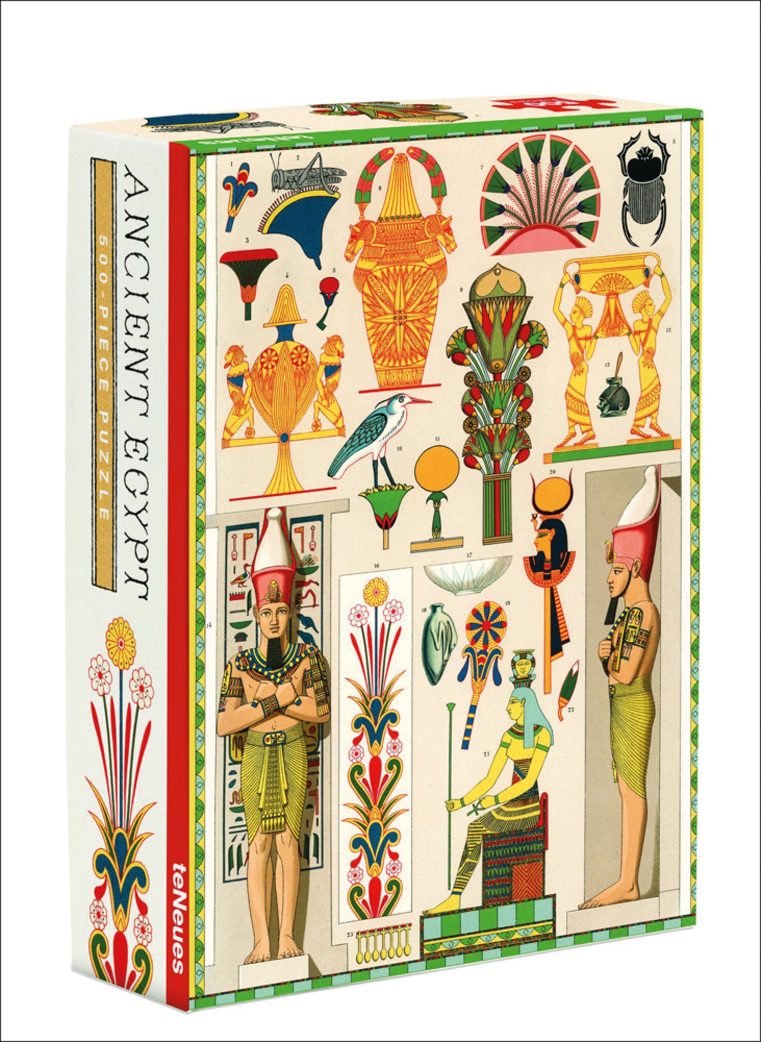 teNeues - Puzzle: Ancient Egypt, 500 Piece, Full Color Artwork, Vintage Art, Compact Box, 14 x 19 in