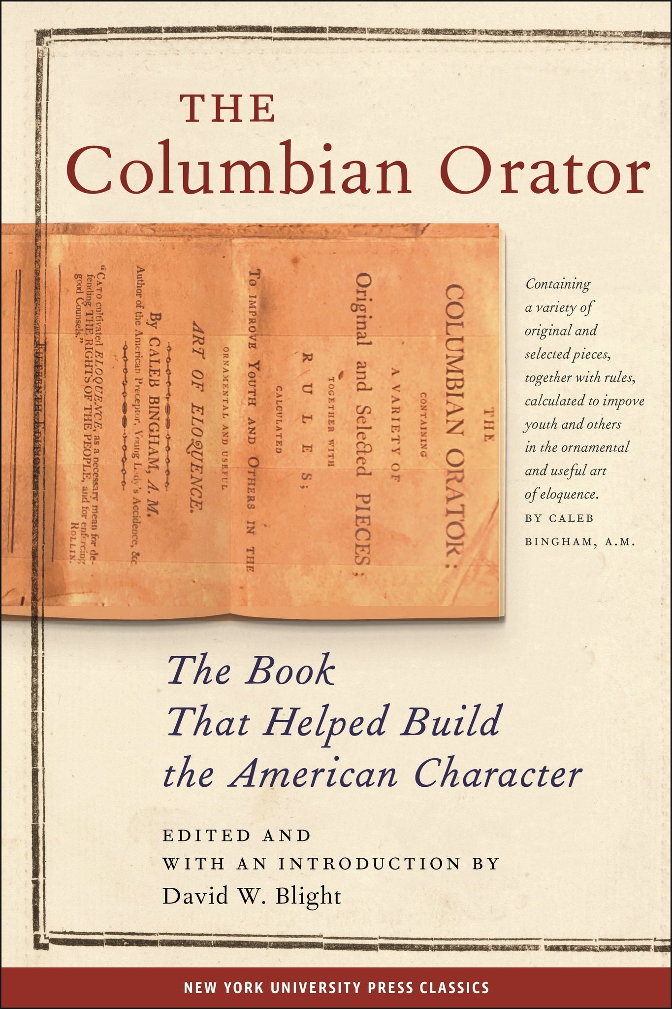 Cover image for The Columbian Orator ISBN 9780814713235