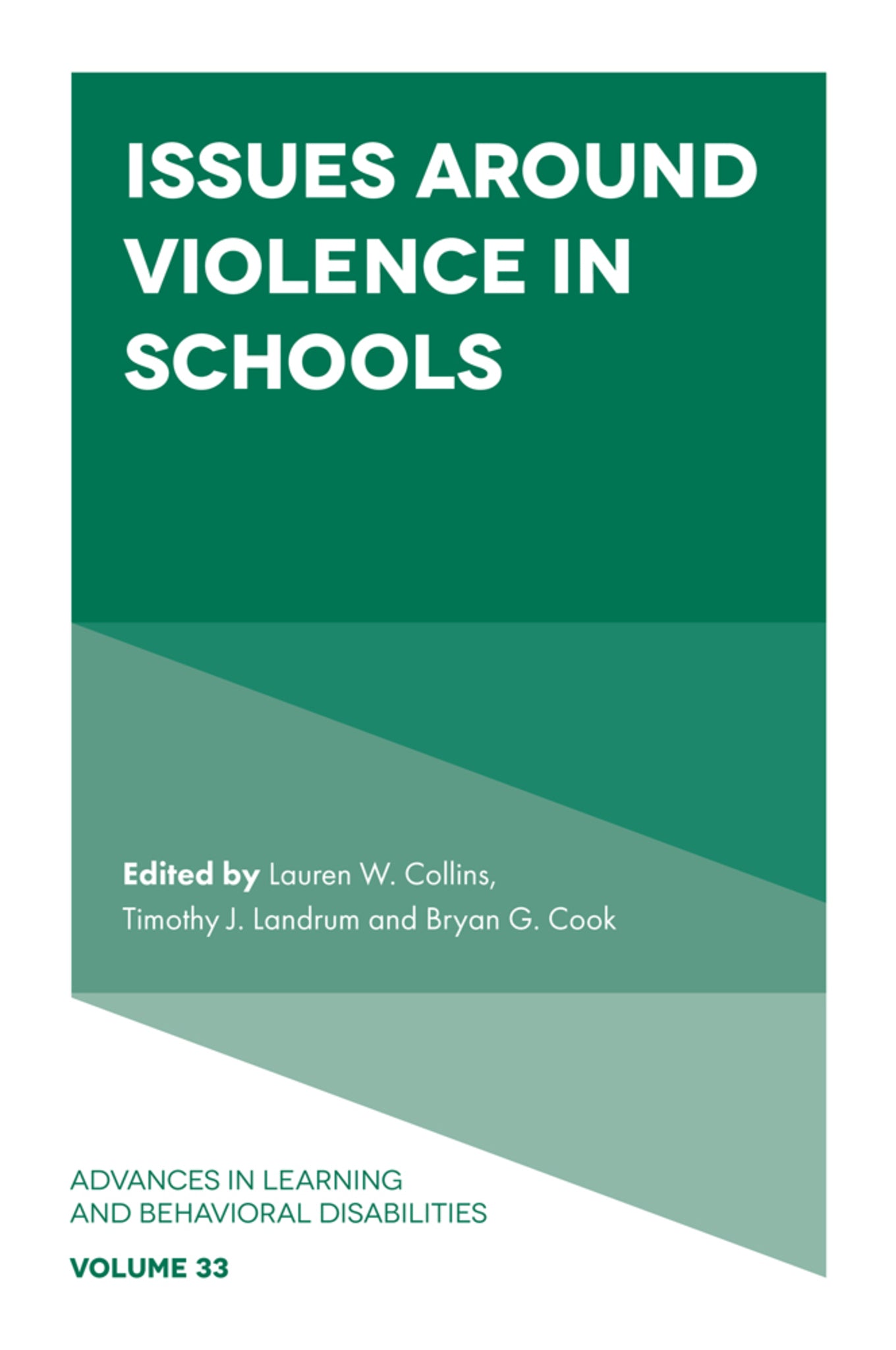 Cover image for Issues Around Violence in Schools ISBN 9781837976249