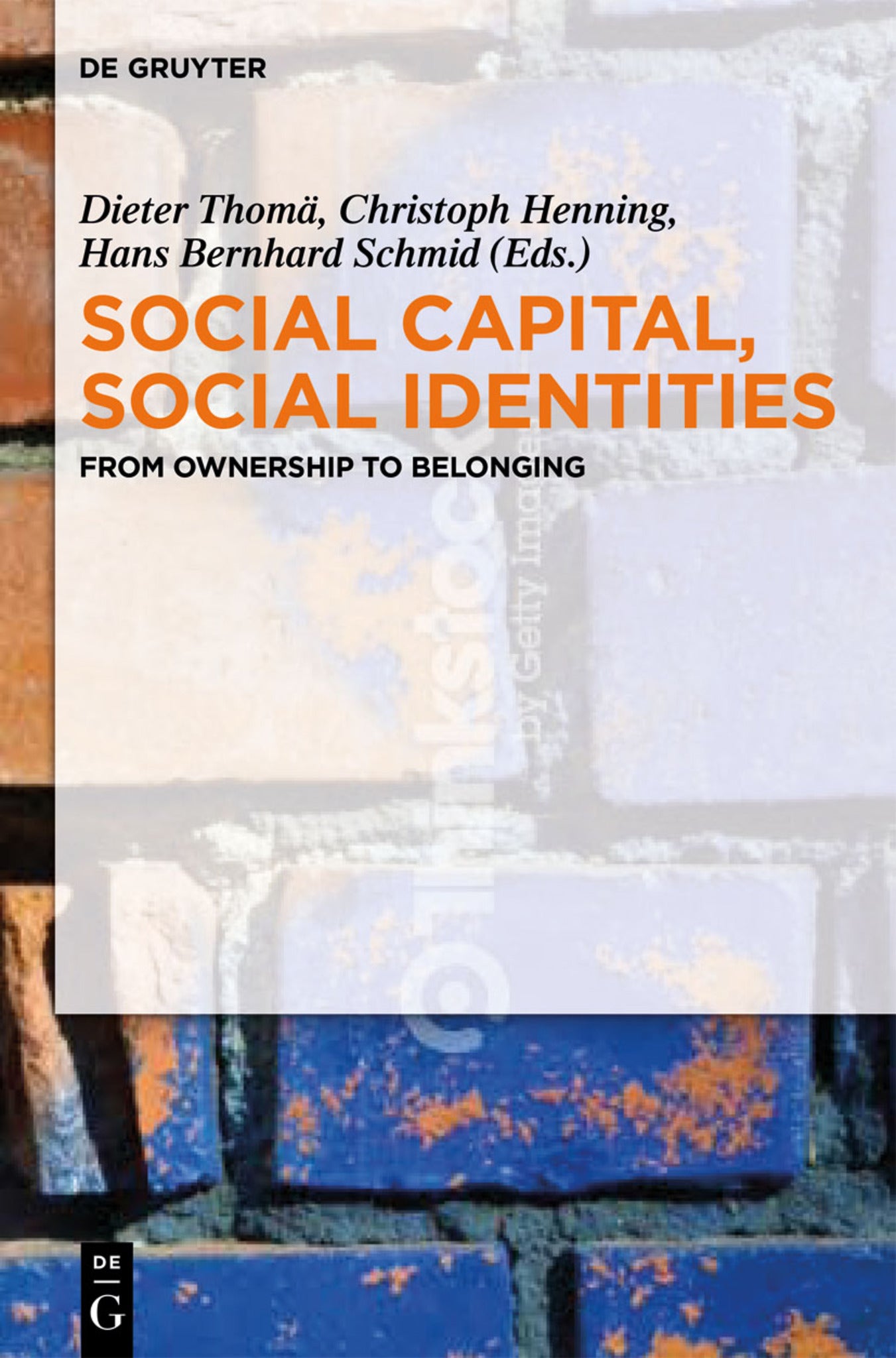 Cover image for Social Capital, Social Identities ISBN 9783110292800
