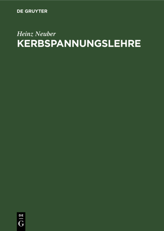Kerbspannungslehre