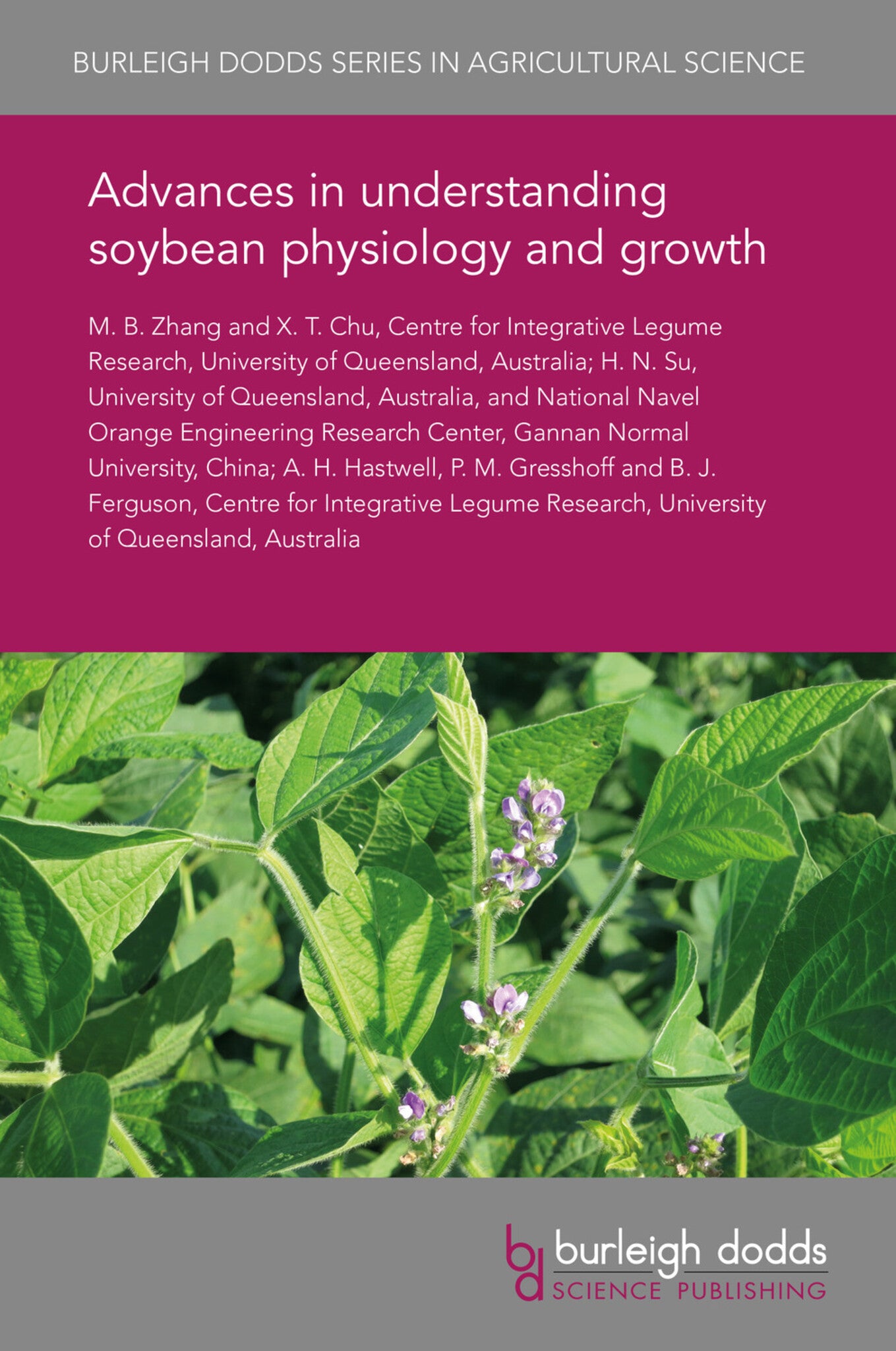 Cover image for Advances in understanding soybean physiology and growth ISBN 9781838795542