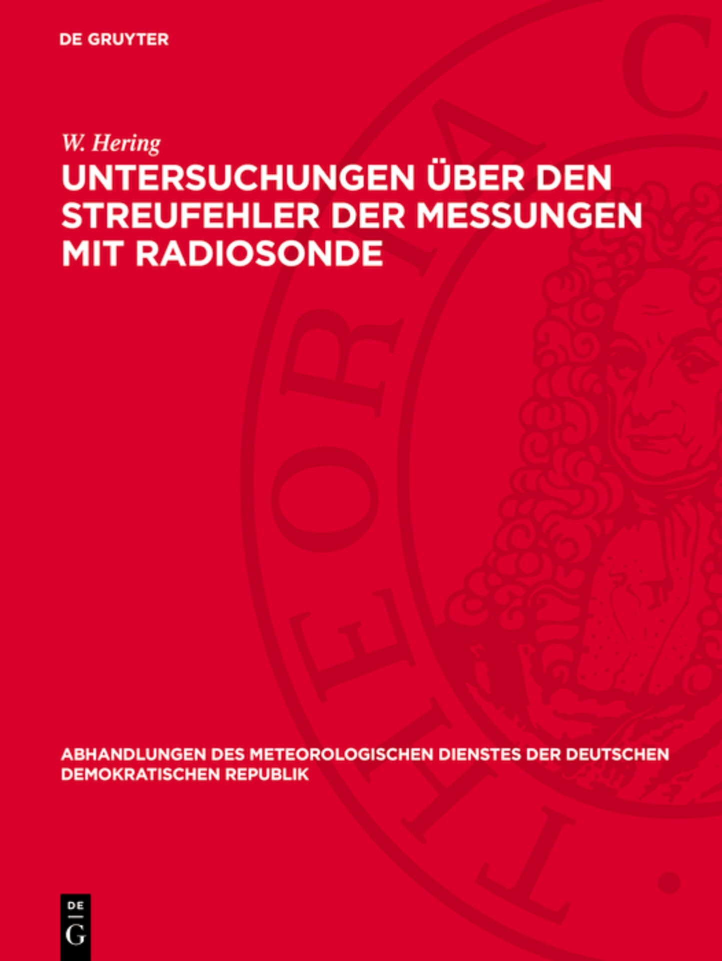 Untersuchungen über den Streufehler der Messungen mit Radiosonde