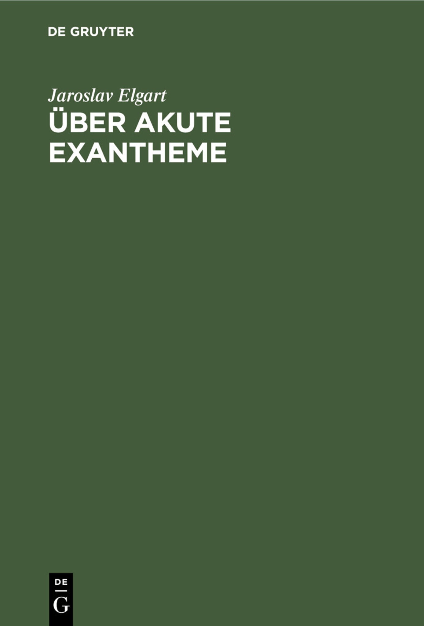 Über akute Exantheme