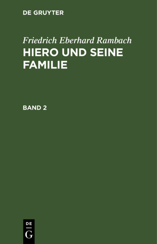 Hiero und seine Familie. Band 2