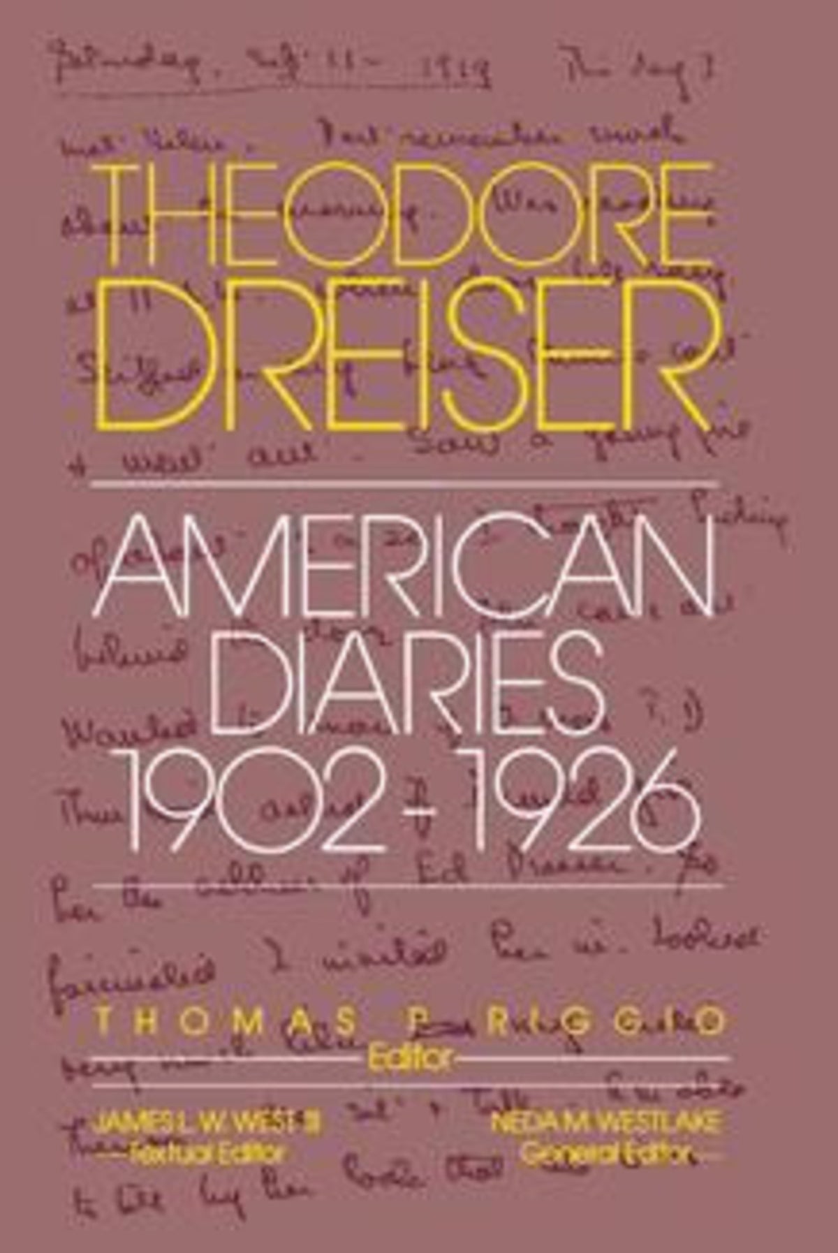 Cover image for The American Diaries, 1902-1926 ISBN 9781512801507