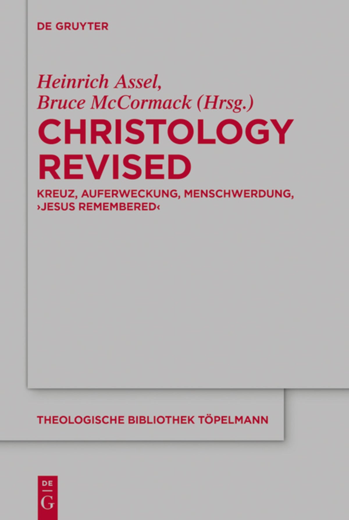 Cover image for Christology Revised ISBN 9783112215531