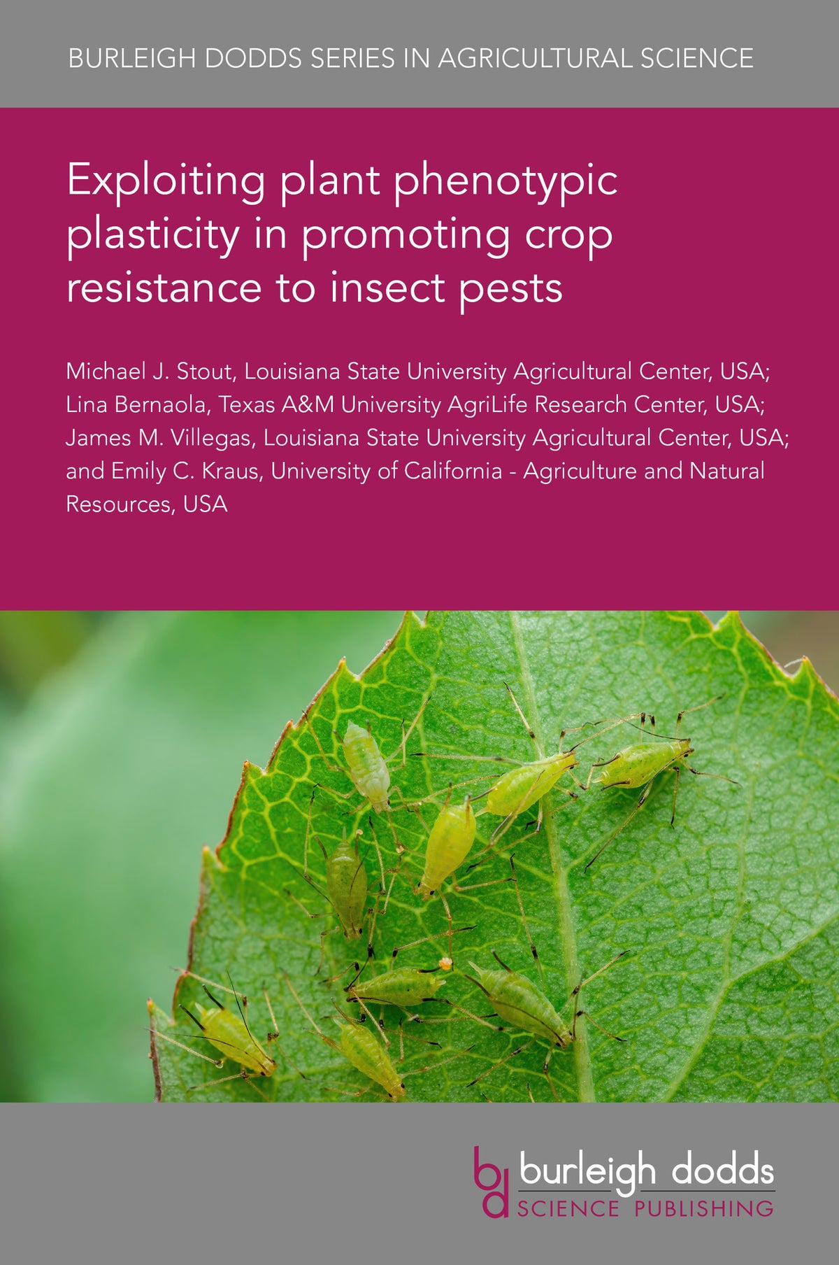 Cover image for Exploiting plant phenotypic plasticity in promoting crop resistance to insect pests ISBN 9781835453681