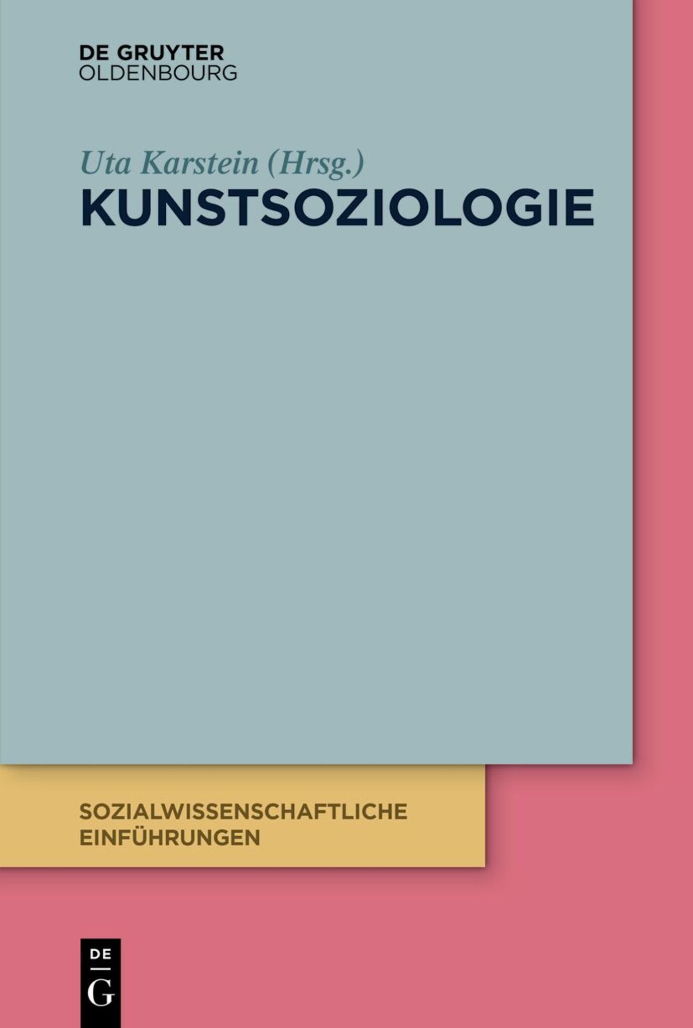 Cover image for Kunstsoziologie ISBN 9783110716818