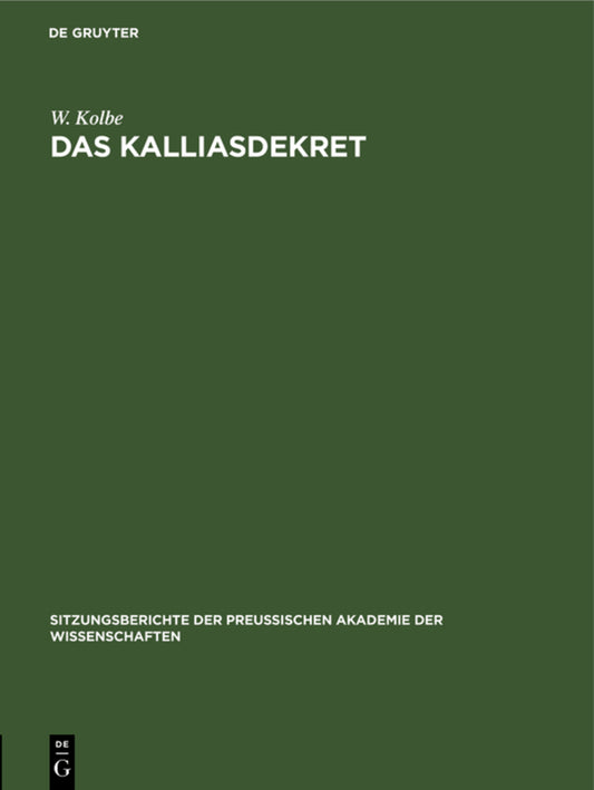 Das Kalliasdekret
