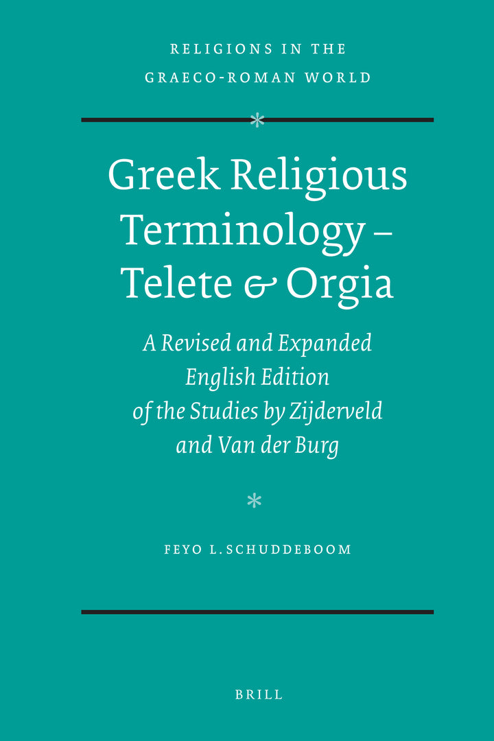 Cover image for Greek Religious Terminology – Telete & Orgia ISBN 9789004178137