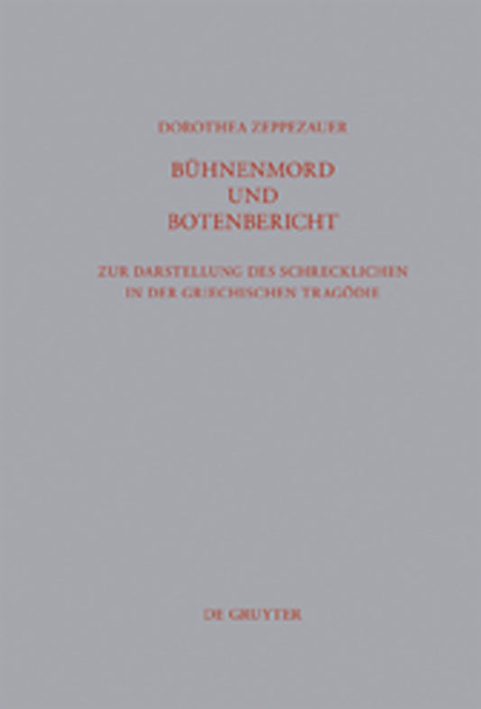 Bühnenmord und Botenbericht