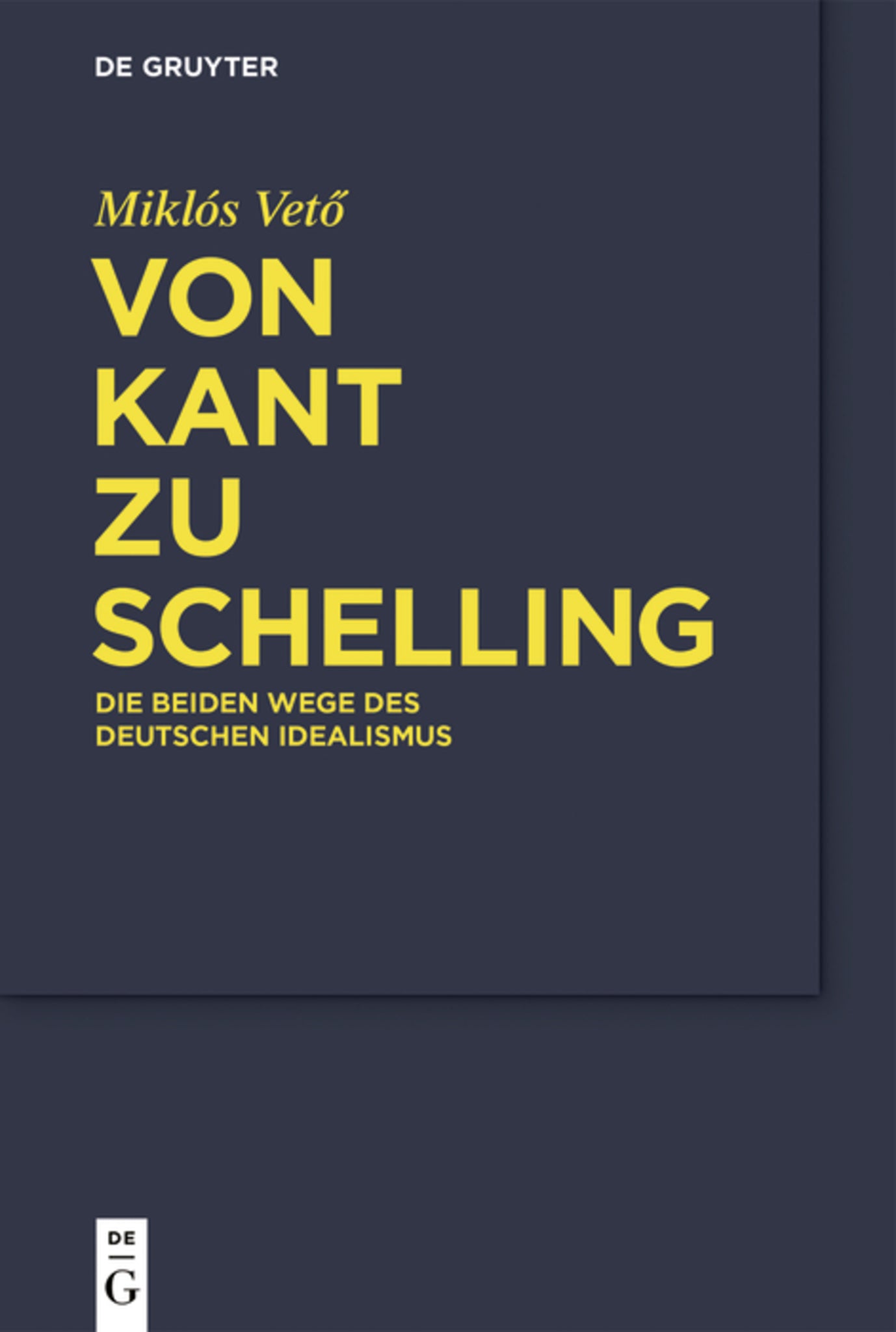 Cover image for Von Kant zu Schelling ISBN 9783110194777