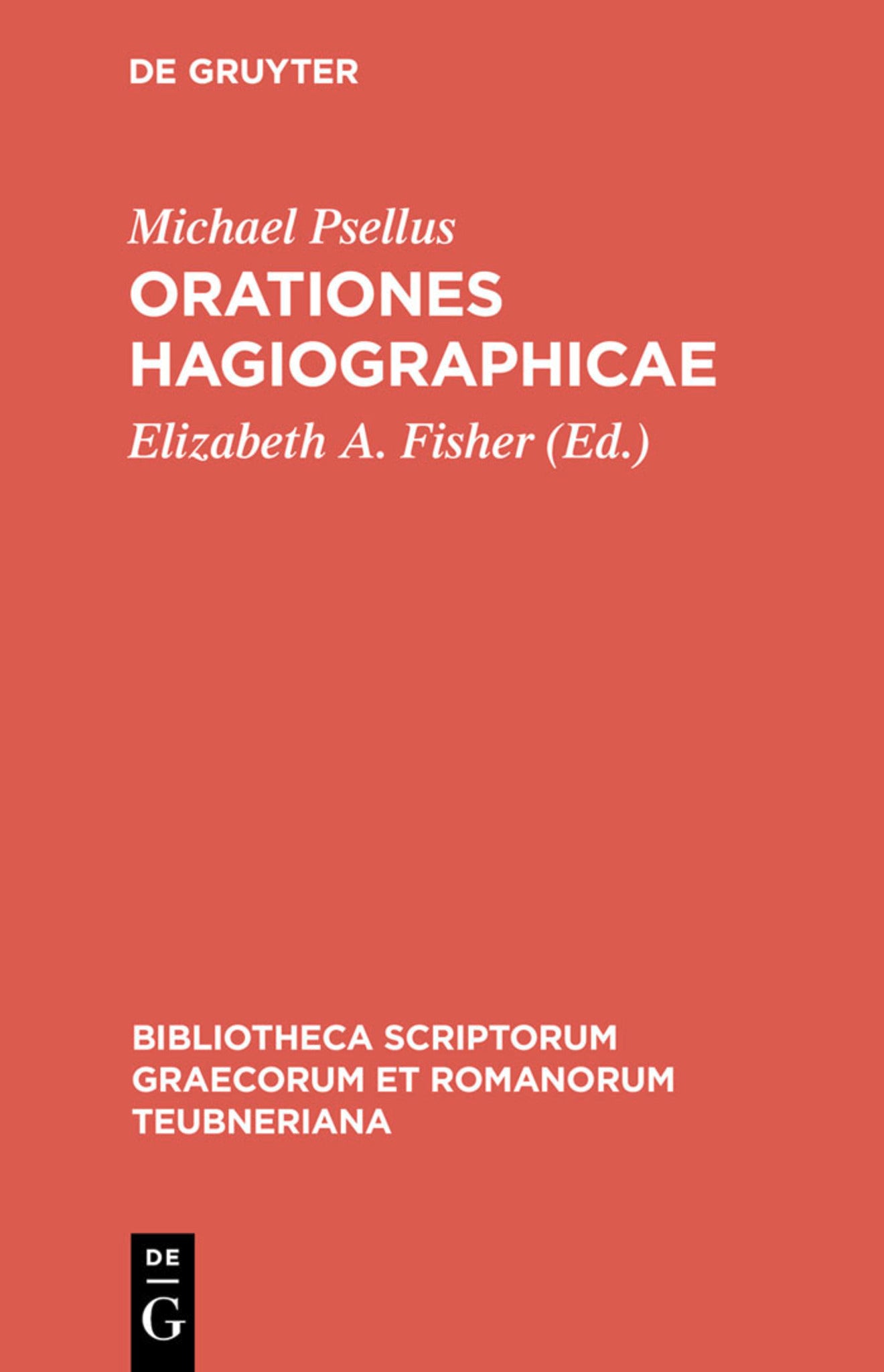 Cover image for Orationes hagiographicae ISBN 9783598716652