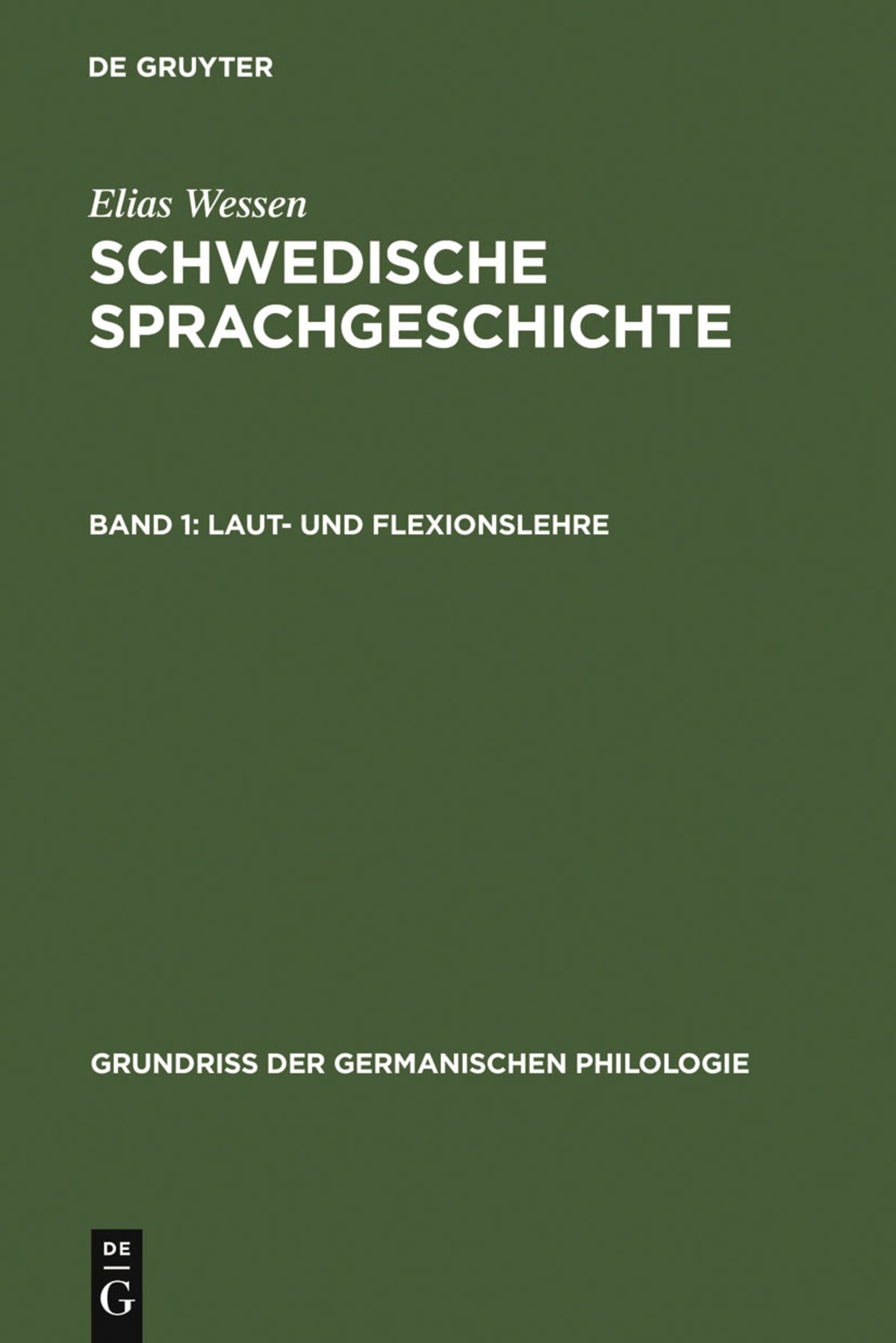 Cover image for Laut- und Flexionslehre ISBN 9783110063615