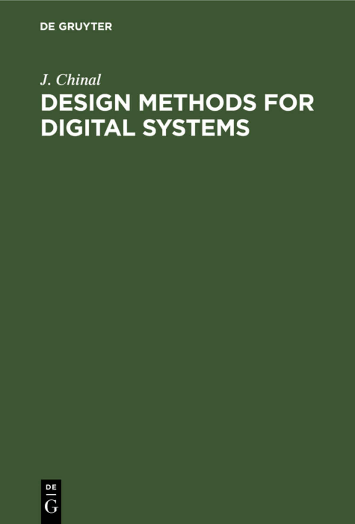 Cover image for Design Methods for Digital Systems ISBN 9783112574935