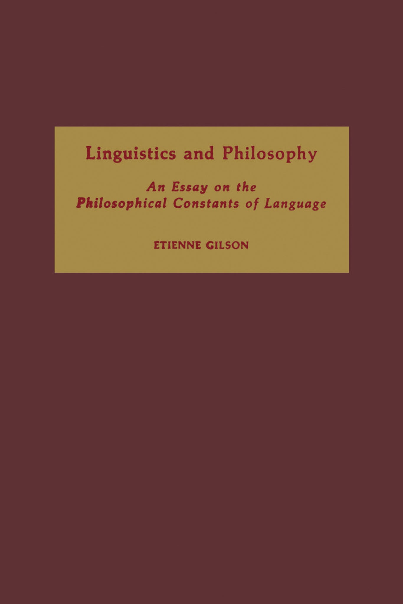 Cover image for Linguistics and Philosophy ISBN 9780268012847