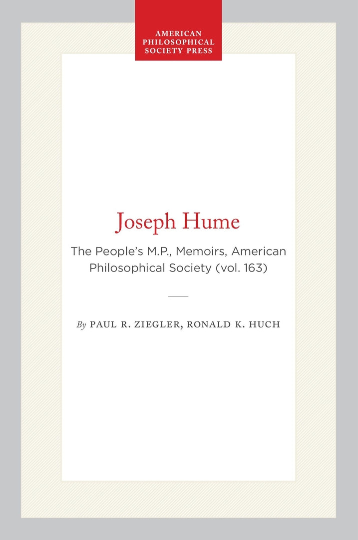 Cover image for Joseph Hume ISBN 9780871691637