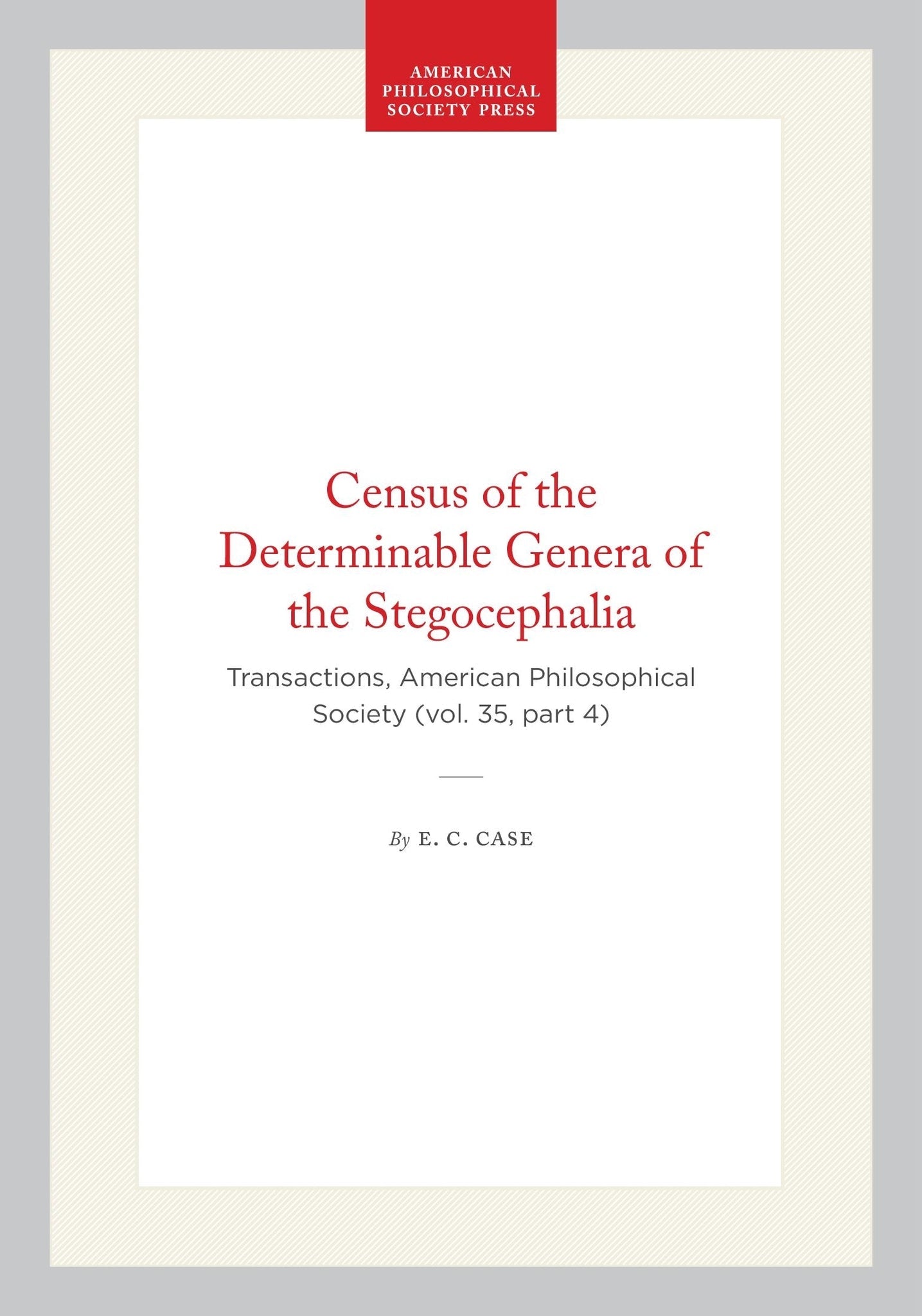 Census of the Determinable Genera of the Stegocephalia