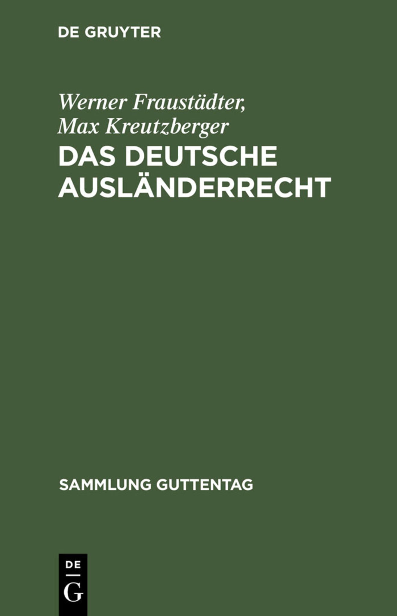 Das deutsche Ausländerrecht