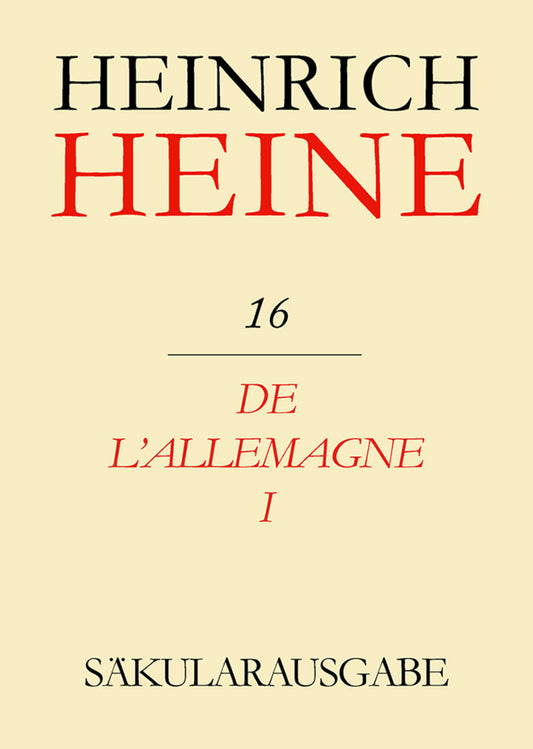 De l'Allemagne I